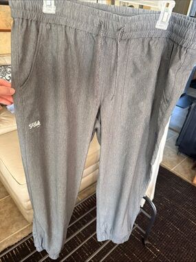 Huk Gray Women's Track Joggers with Drawstring 0044